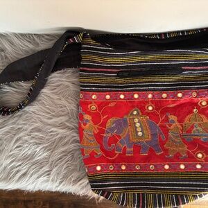 Indian crossbody handbag woven - new